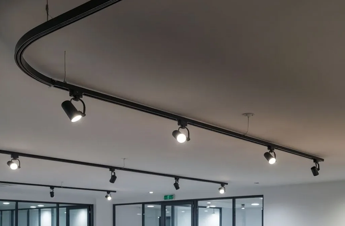 curved track lighting